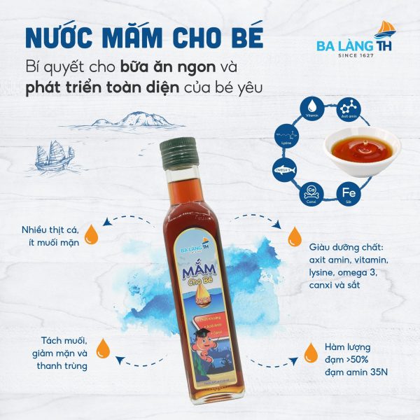 Nước Mắm Truyền Thống Cho Bé Của Ba Làng TH