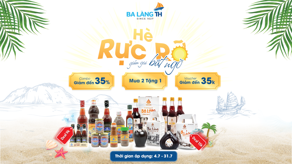 Chương Trình Khuyến Mại Tháng 7 Ba Làng TH