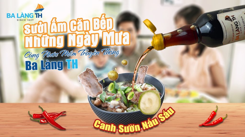 CANH SƯỜN NẤU SẤU - SƯỞI ẤM CĂN BẾP NHỮNG NGÀY MƯA CÙNG NƯỚC MẮM TRUYỀN THỐNG BA LÀNG TH