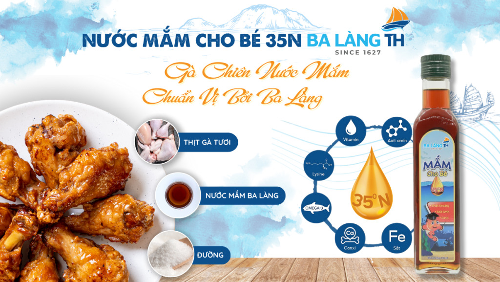 Gà Chiên Nước Mắm Cùng Nước Mắm Cho Bé 35N Ba Làng TH