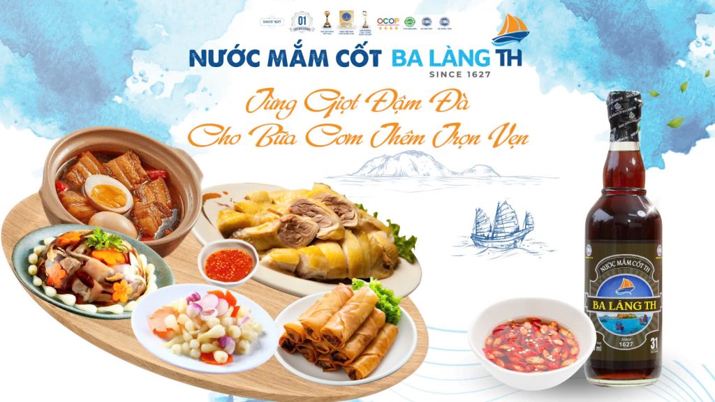 Nước Mắm Cốt Ba Làng TH - Từng Giọt Đậm Đà Cho Bữa Cơm Thêm Trọn Vẹn