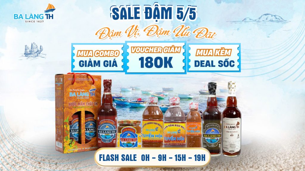 BA LÀNG TH SALE ĐẬM NGÀY 5-5, ĐẬM VỊ – ĐẬM ƯU ĐÃI
