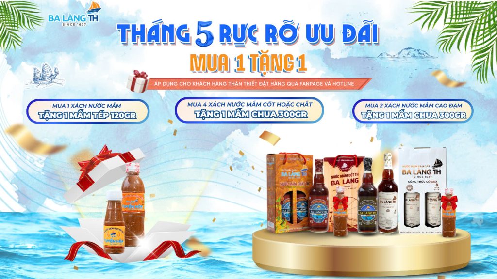 Tháng 5 Rực Rỡ Ưu Đãi Với Chương Trình Mua 1 Tặng 1 Cùng Ba Làng TH