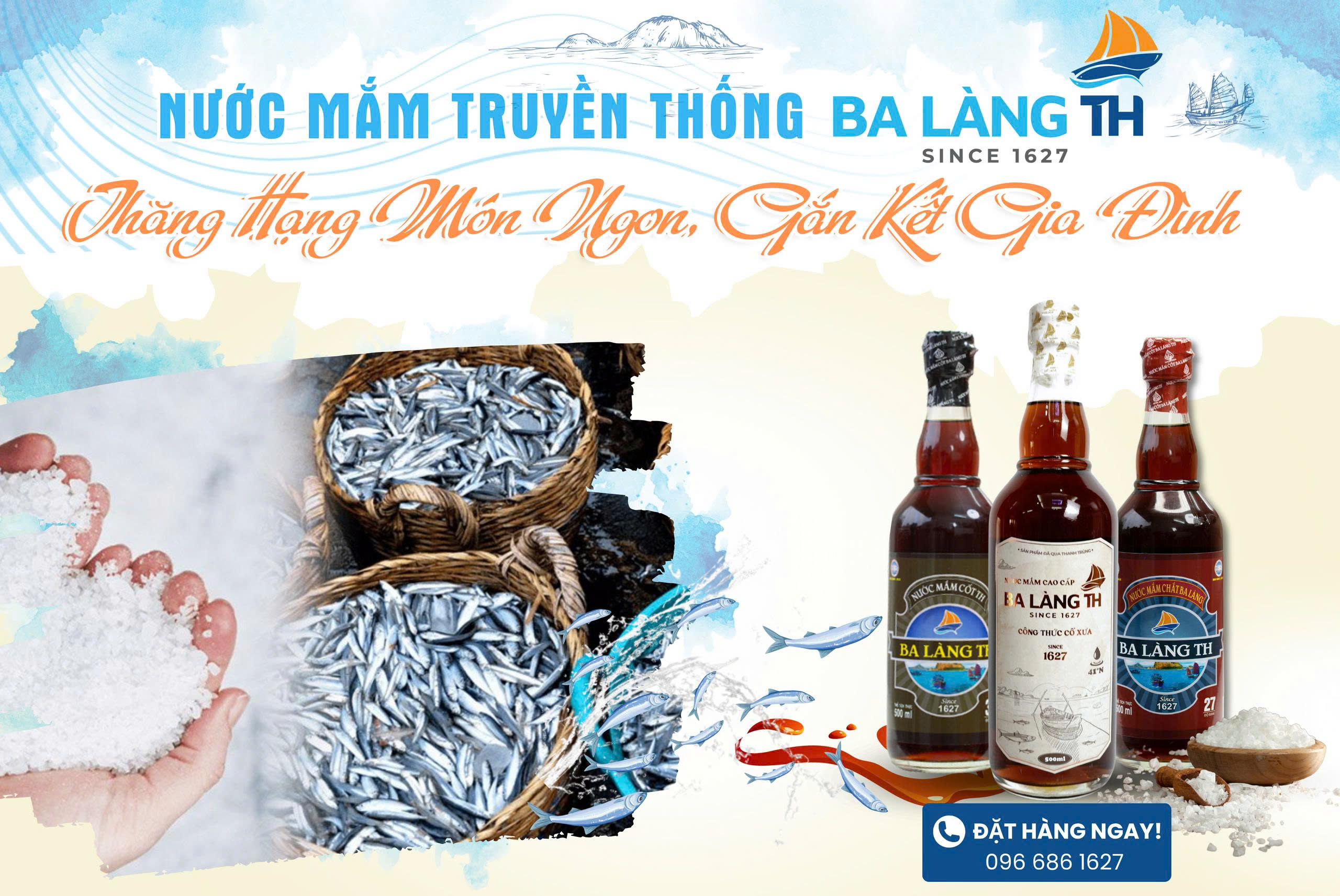 Nước Mắm Truyền Thống Ba Làng TH - Thăng Hạng Món Ngon, Gắn Kết Gia Đình