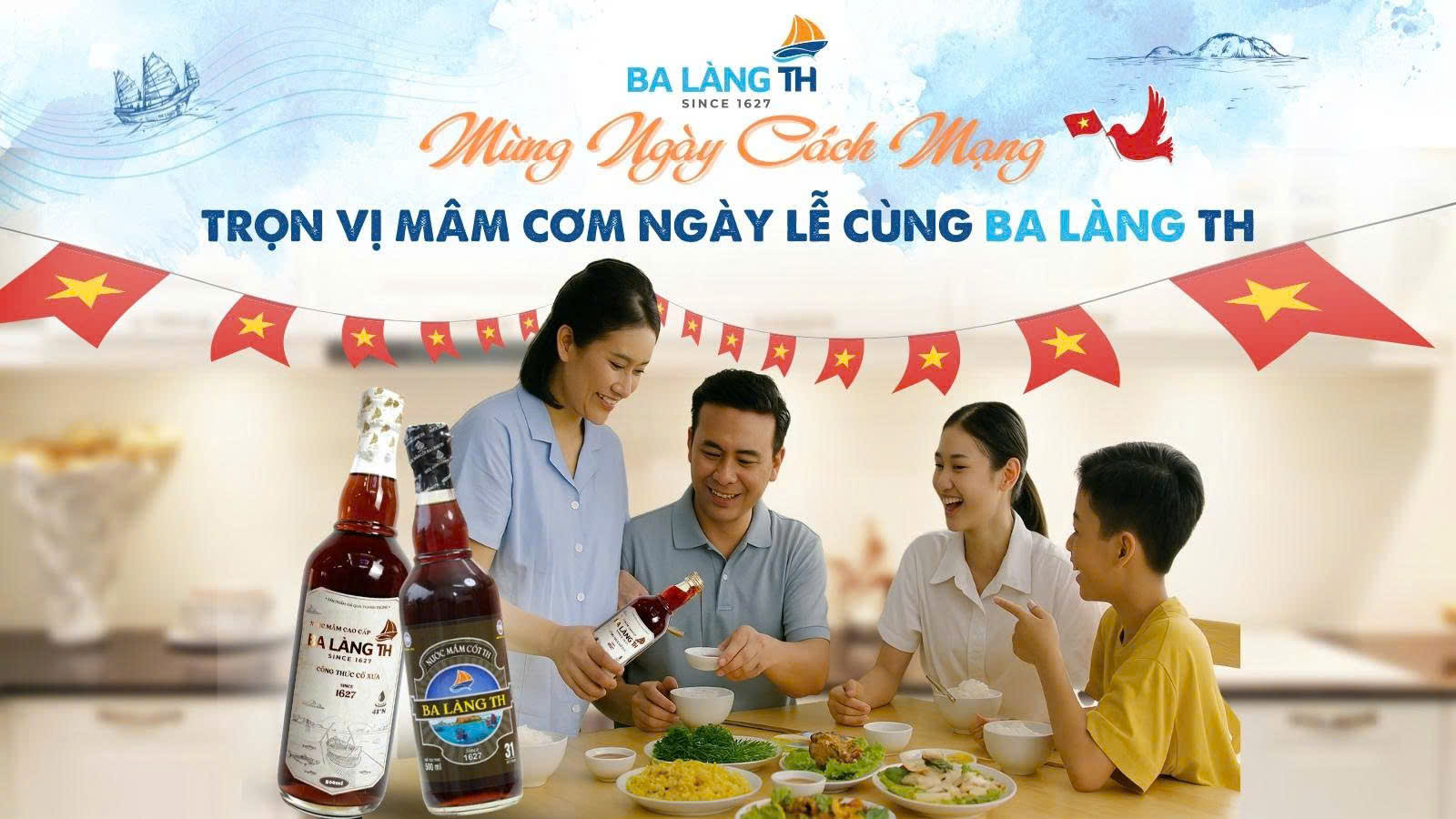 Mừng Ngày Cách Mạng - Trọn Vị Mâm Cơm Ngày Lễ Cùng Ba Làng TH
