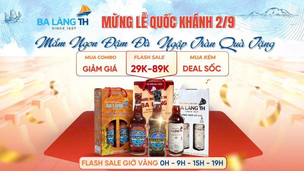 Ba Làng TH Mừng Lễ Quốc khánh (2/9) - Mắm Ngon Đậm Đà, Ngập Tràn Quà Tặng