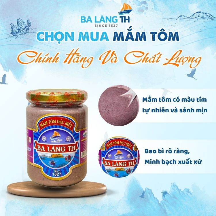 Những lưu ý khi chọn mua mắm tôm Ba Làng chính hãng chất lượng