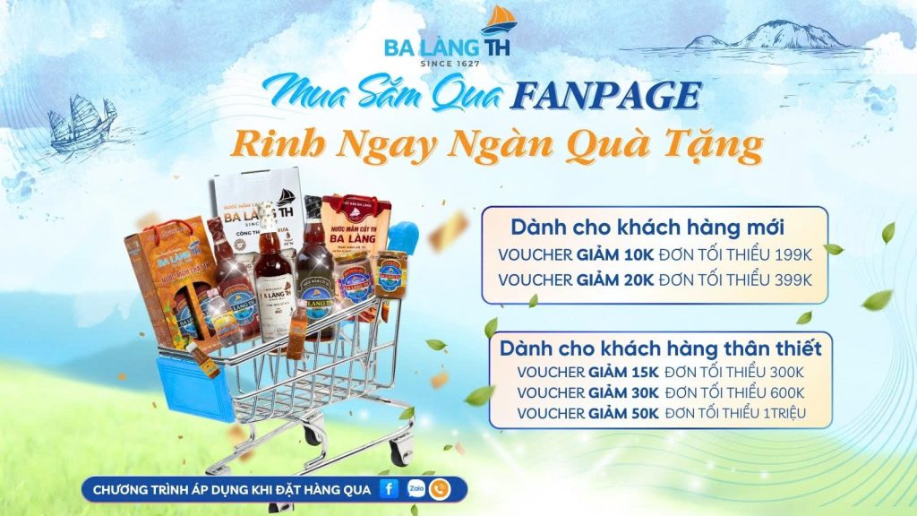 MUA SẮM QUA FANPAGE - RINH NGAY NGÀN QUÀ TẶNG