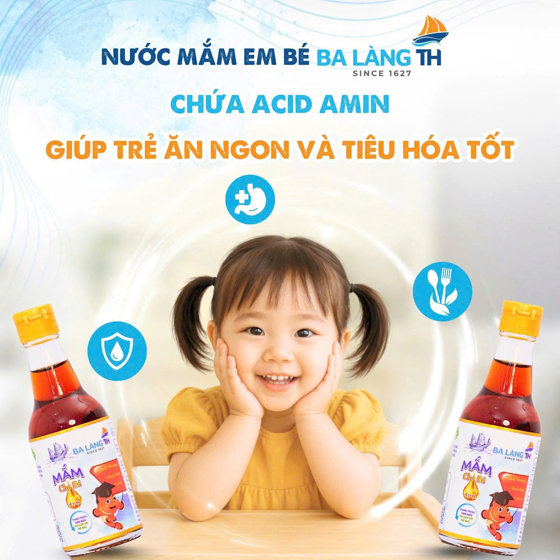 Nước Mắm Em Bé Ba Làng TH - An Toàn Trong Mỗi Bữa Ăn Của Bé