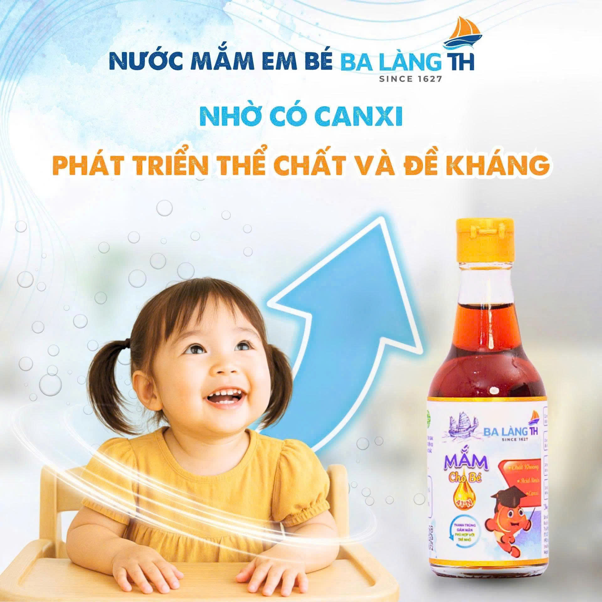 Nước Mắm Em Bé Ba Làng TH – an toàn, giàu dưỡng chất