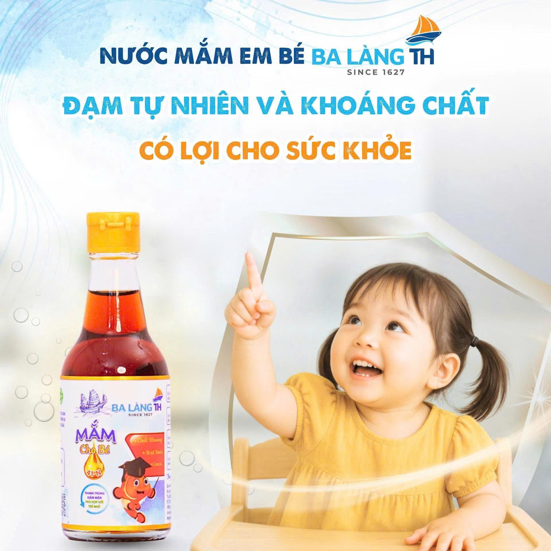 Nước Mắm Em Bé Ba Làng TH Nguồn Đạm Tự Nhiên