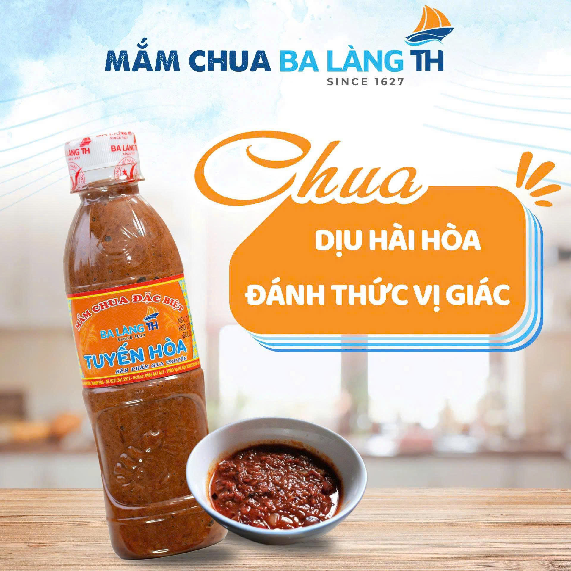 Mắm chua Ba Làng TH hương vị quê hương