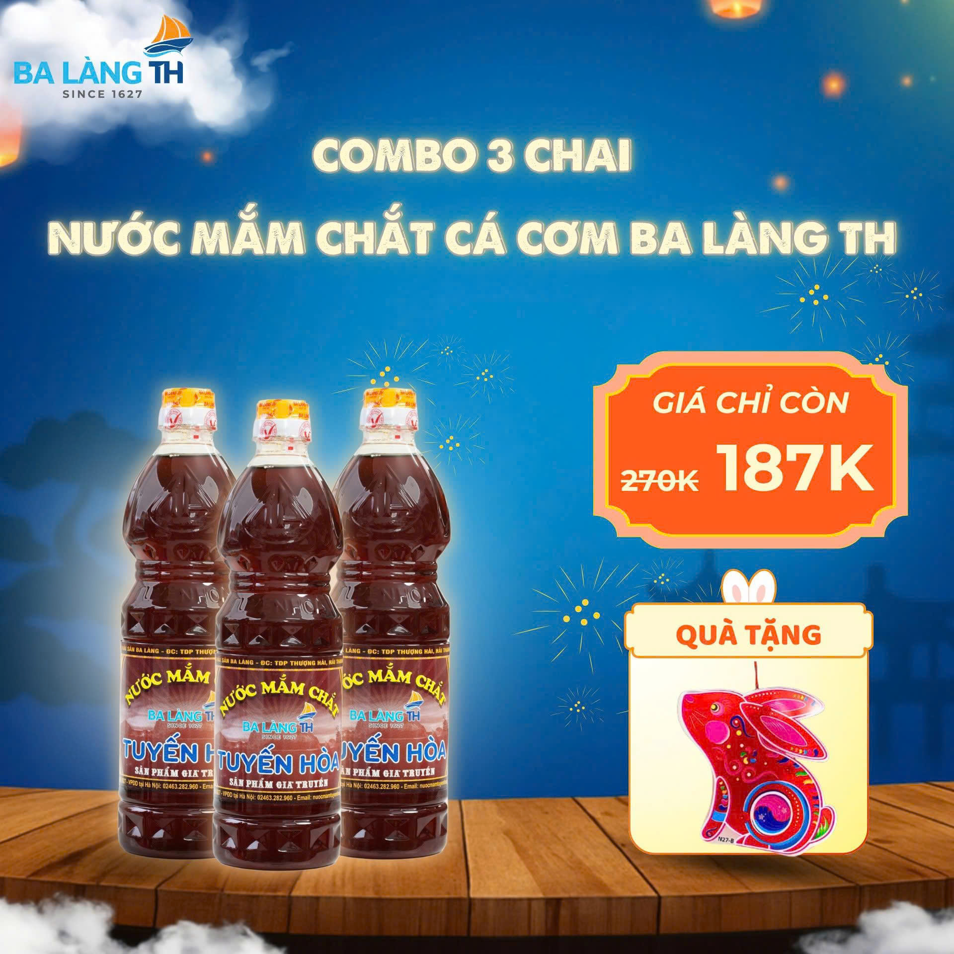 Combo 3 chai nước mắm chắt cá cơm