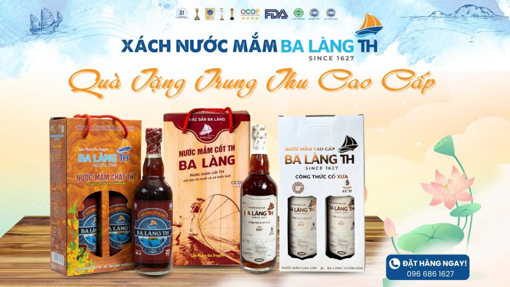 Xách Nước Mắm Ba Làng TH - Quà Tặng Trung Thu Cao Cấp
