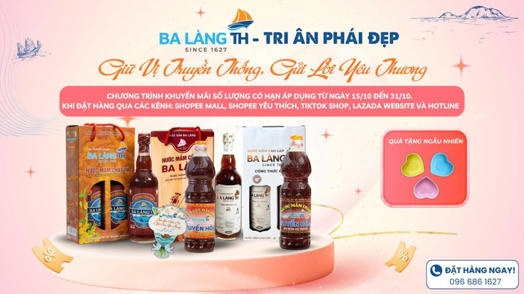 Ba Làng TH Tri Ân Phái Đẹp - Ưu Đãi Đậm Vị, Lan Tỏa Hương Vị Truyền Thống Việt