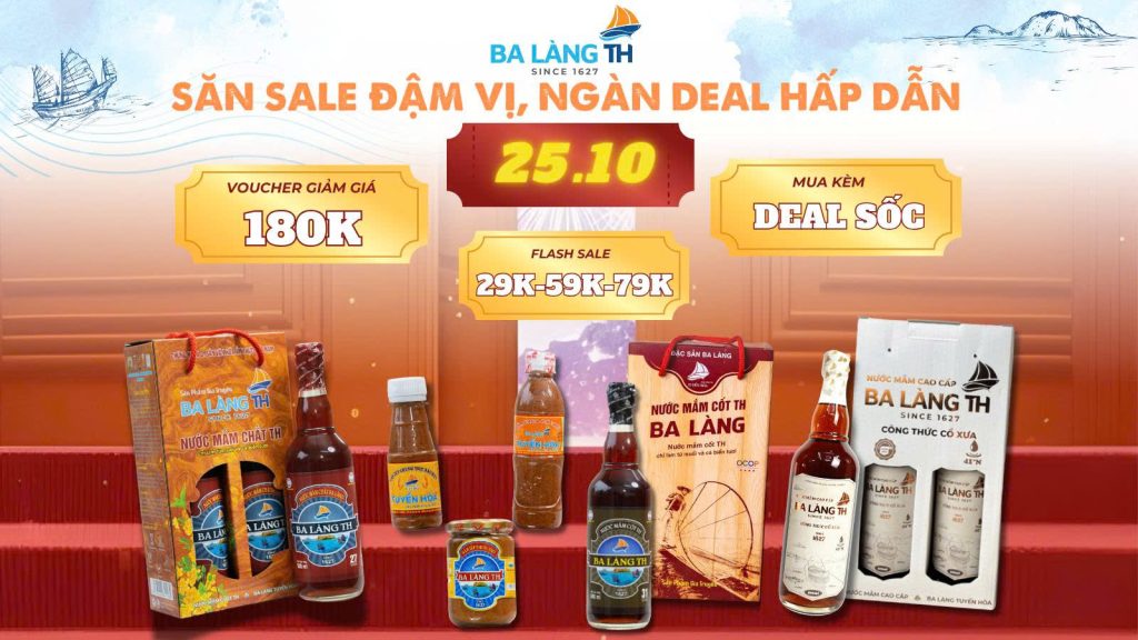 Ba Làng TH Ưu Đãi (25/10) – Săn Sale Đậm Vị, Ngàn Deal Hấp Dẫn