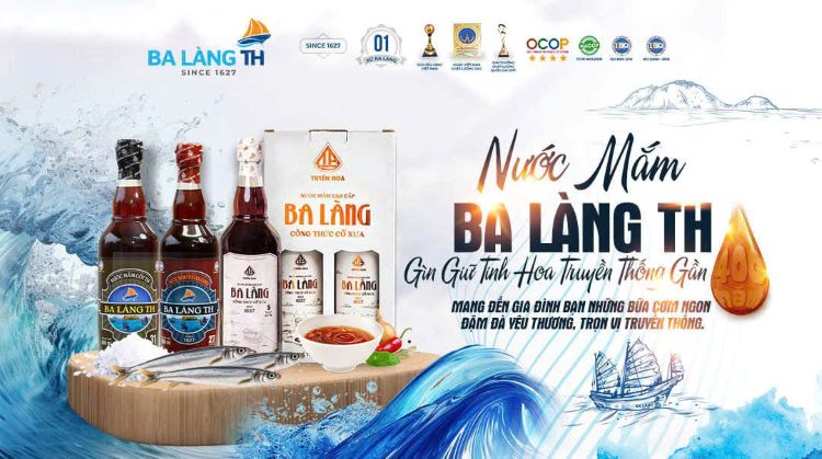 Nước mắm truyền thống Ba Làng TH