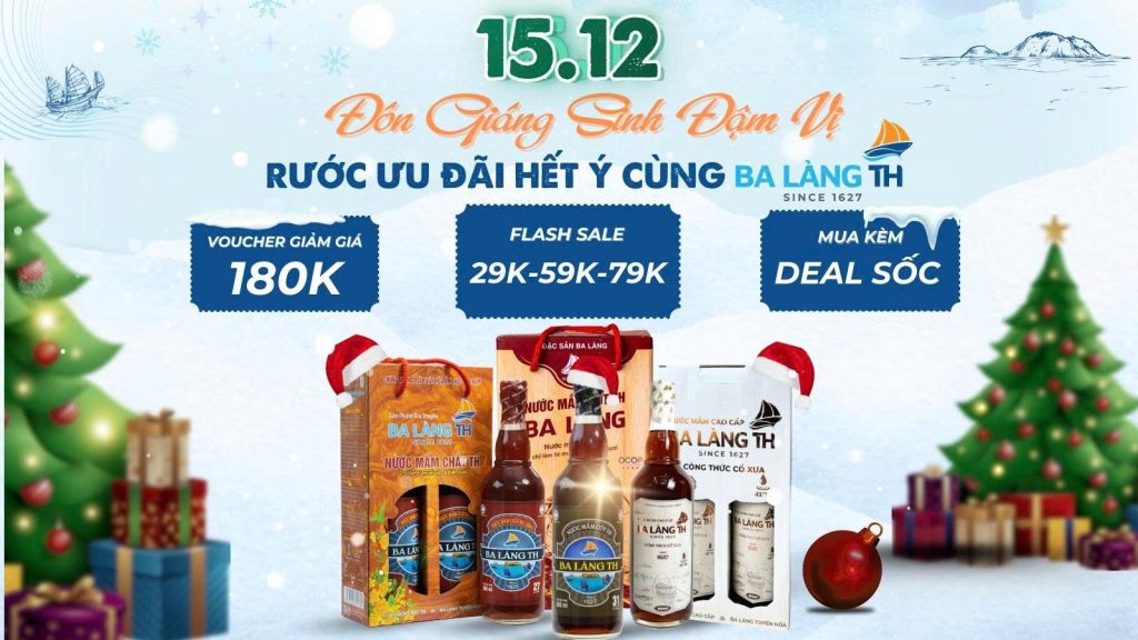 (15.12) Đón Giáng Sinh Đậm Vị – Rước Ưu Đãi Hết Ý Cùng Ba Làng TH