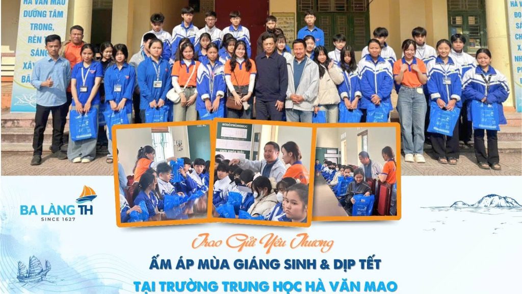 Ba Làng TH Trao Gửi Yêu Thương – Ấm Áp Mùa Giáng Sinh Và Tết Tại Trường Trung Học Hà Văn Mao