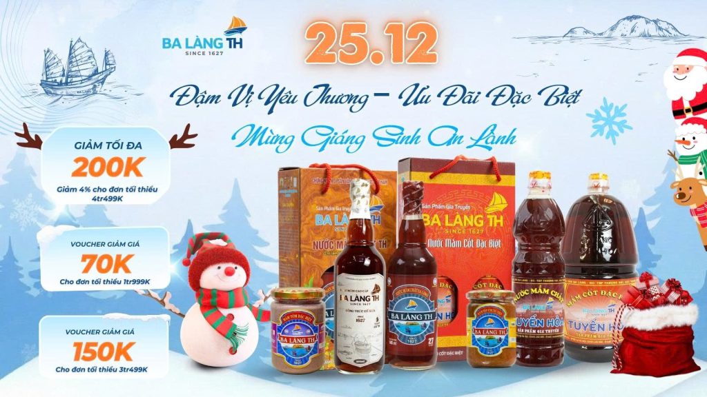 25.12 Ba Làng TH, Đậm Vị Yêu Thương – Ưu Đãi Đặc Biệt Mừng Giáng Sinh An Lành
