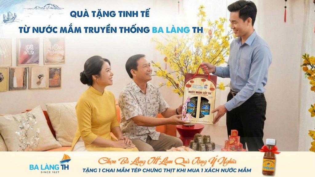 Quà Tặng Tinh Tế Từ Nước Mắm Truyền Thống Ba Làng TH