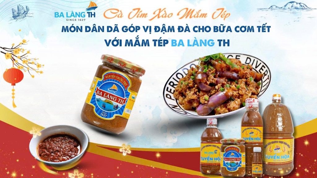 CÀ TÍM XÀO MẮM TÉP – MÓN DÂN DÃ GÓP VỊ ĐẬM ĐÀ CHO BỮA CƠM TẾT VỚI MẮM TÉP BA LÀNG TH