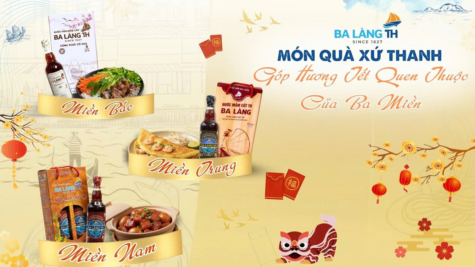 BA LÀNG TH - MÓN QUÀ XỨ THANH GÓP HƯƠNG TẾT QUEN THUỘC CỦA BA MIỀN
