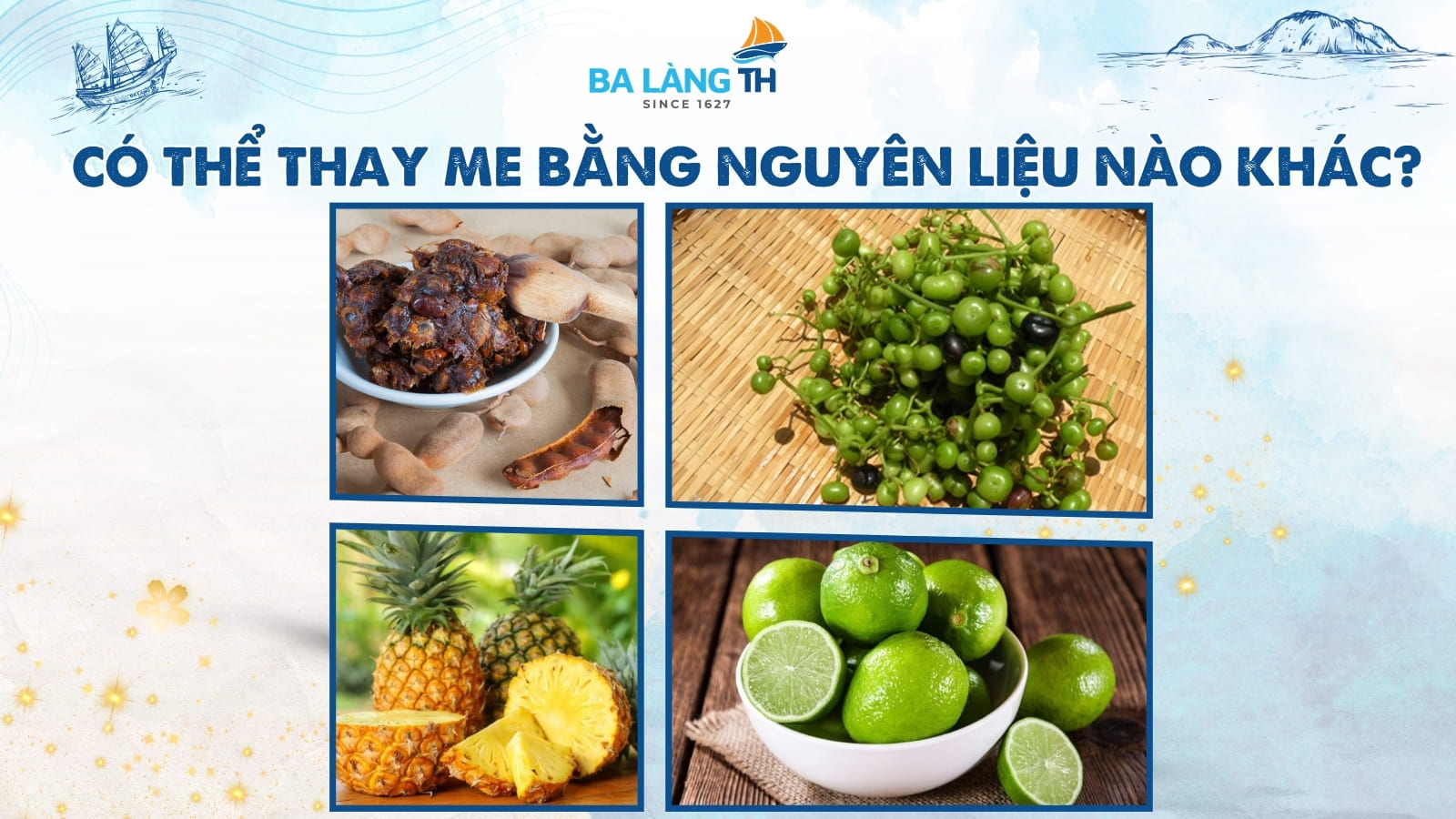 Có Thể Thay Me Bằng Nguyên Liệu Nào Khác?