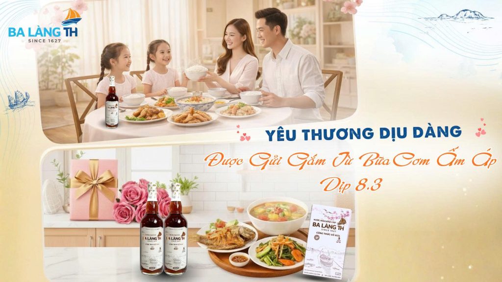 YÊU THƯƠNG DỊU DÀNG ĐƯỢC GỬI GẮM TỪ BỮA CƠM ẤM ÁP DỊP 8/3