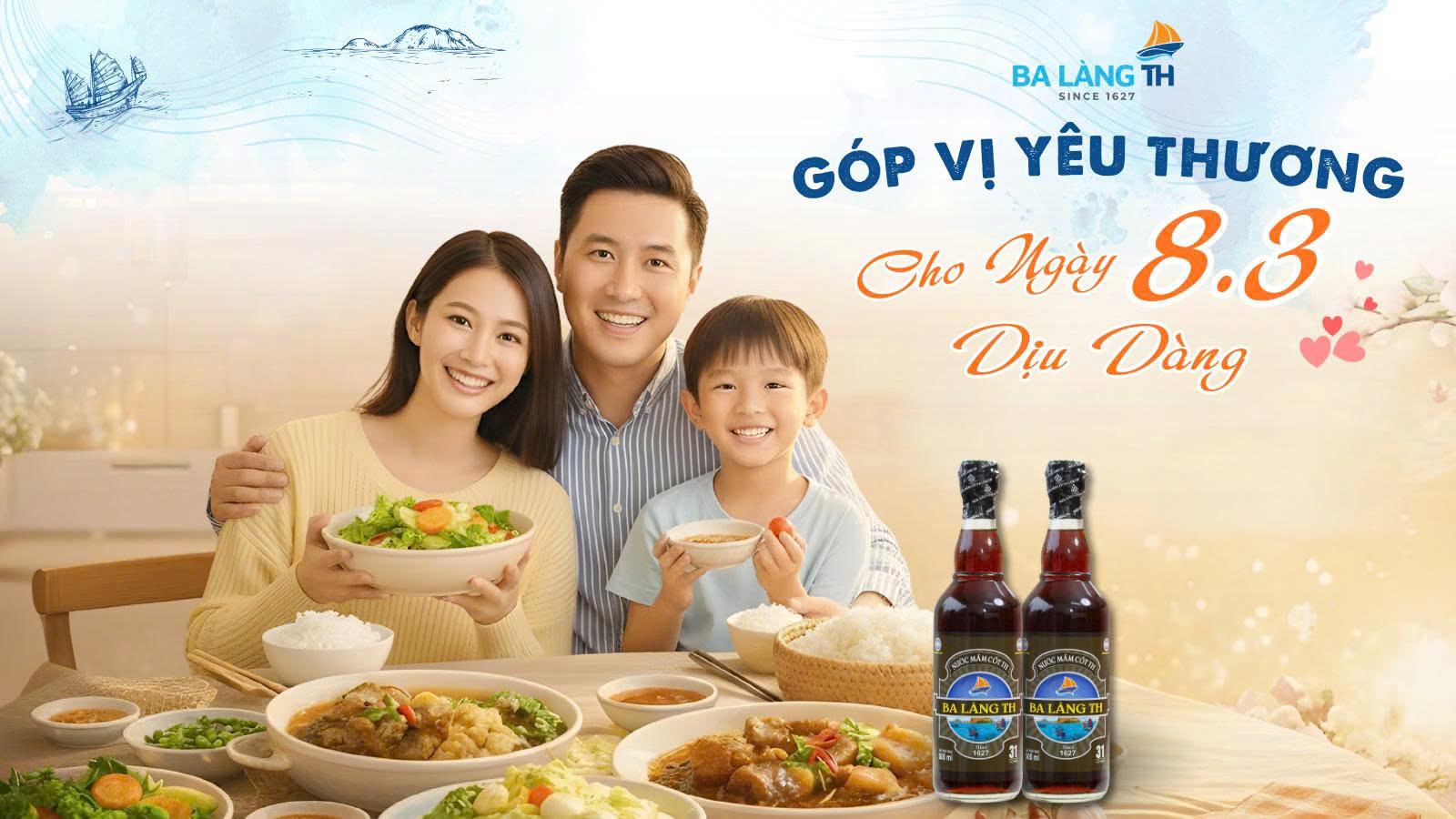 BA LÀNG TH – GÓP VỊ YÊU THƯƠNG CHO NGÀY 8.3 DỊU DÀNG