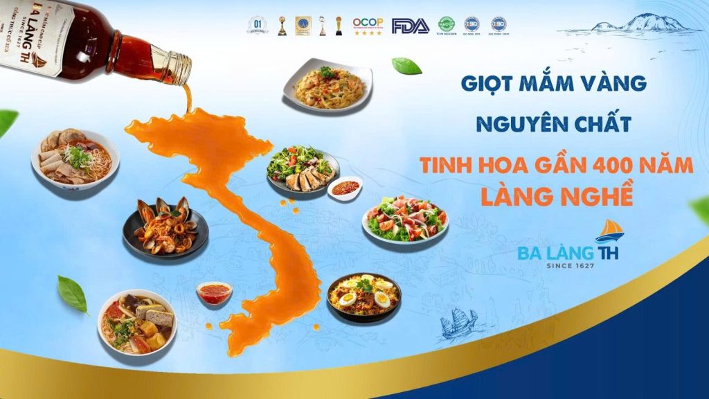 Giọt Mắm Vàng Nguyên Chất – Tinh Hoa Gần 400 Năm Làng Nghề Ba Làng TH