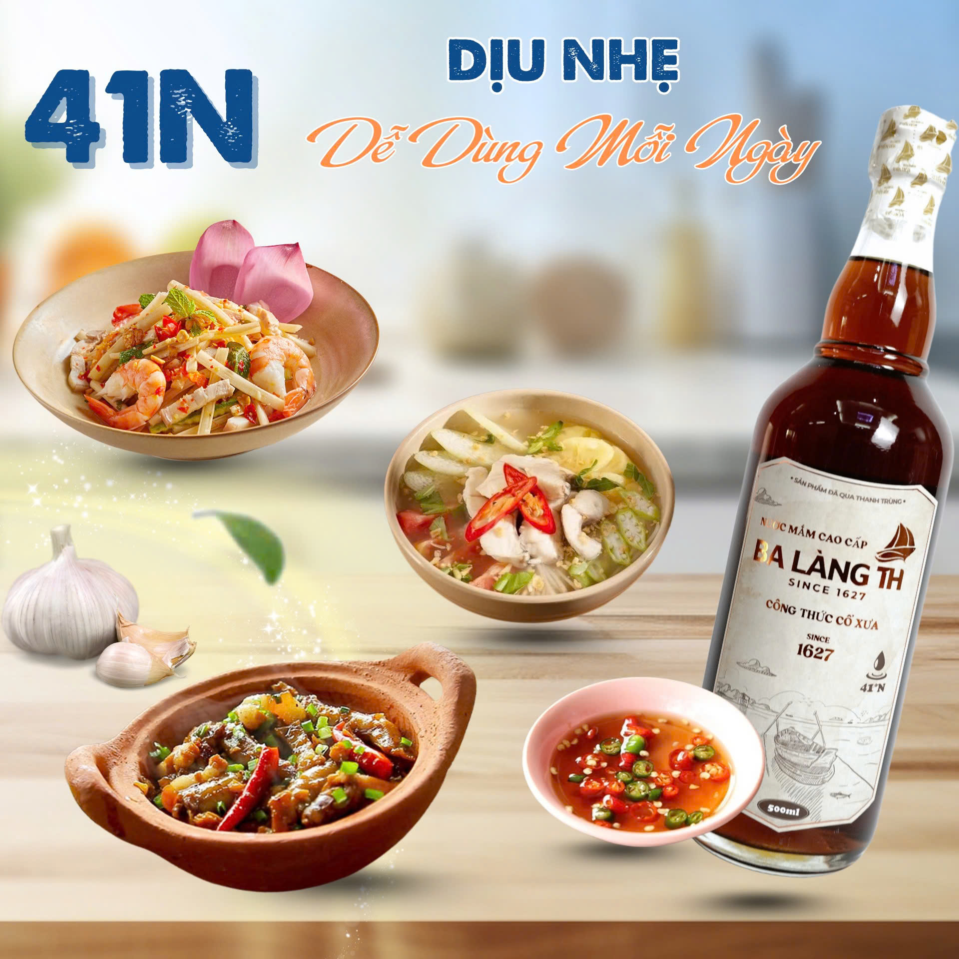 Nước Mắm Cao Đạm 41N Ba Làng TH