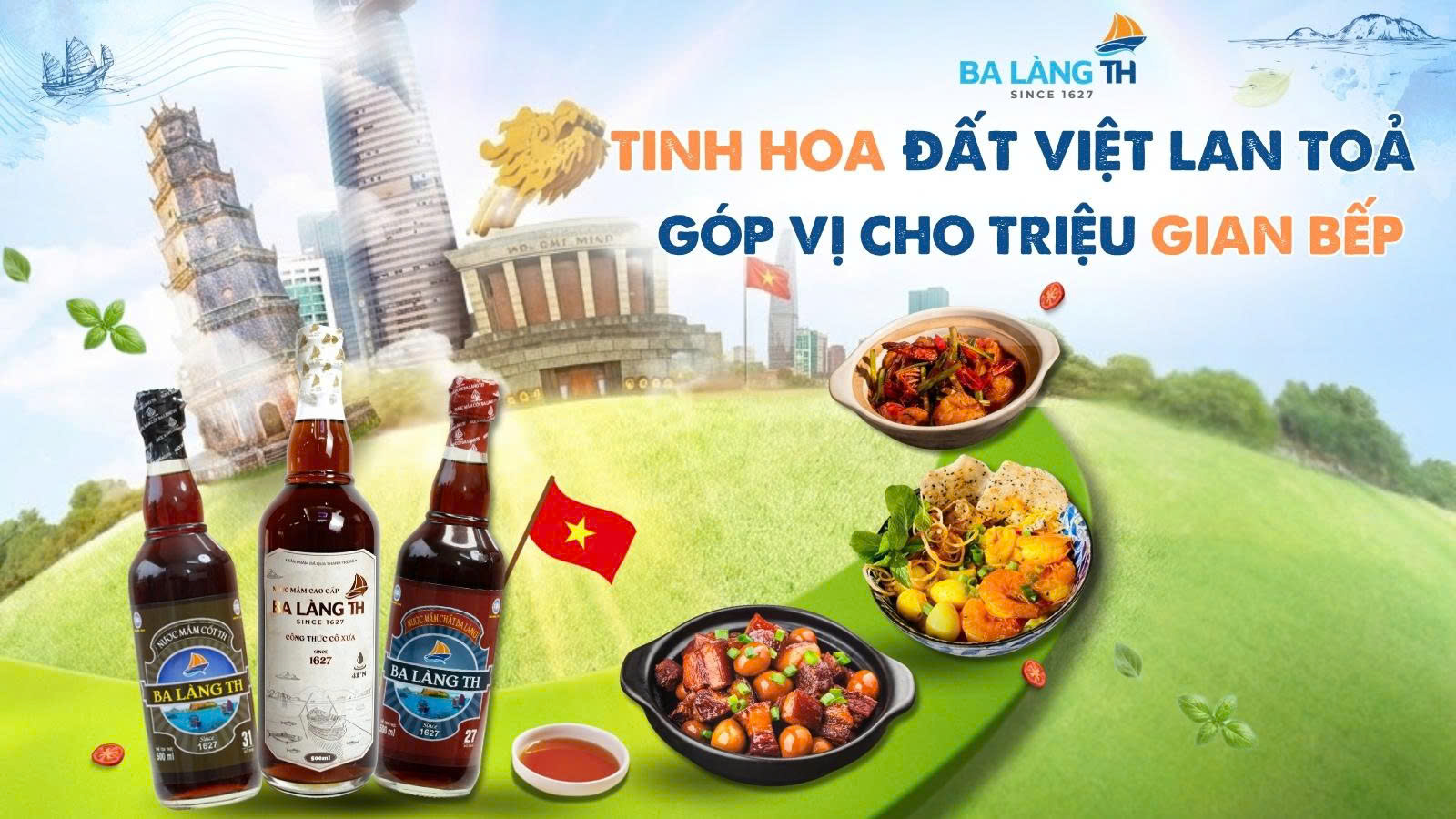 BA LÀNG TH - TINH HOA ĐẤT VIỆT LAN TỎA, GÓP VỊ CHO TRIỆU GIAN BẾP