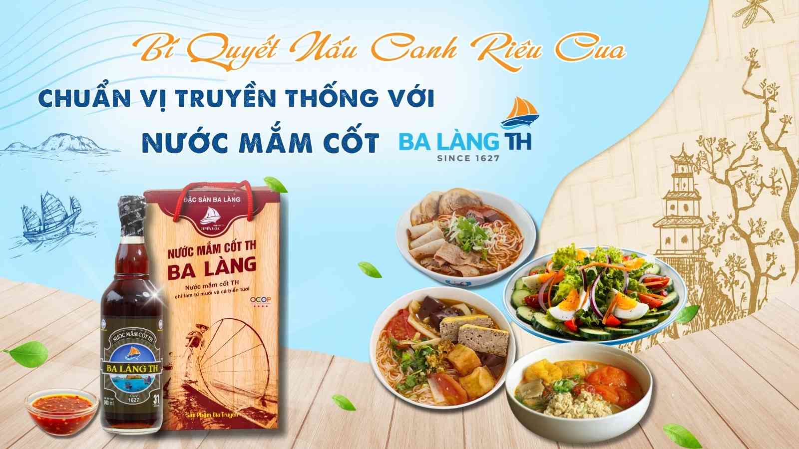 BÍ QUYẾT NẤU CANH RIÊU CUA NGỌT THANH – CHUẨN VỊ TRUYỀN THỐNG VỚI NƯỚC MẮM CỐT BA LÀNG TH