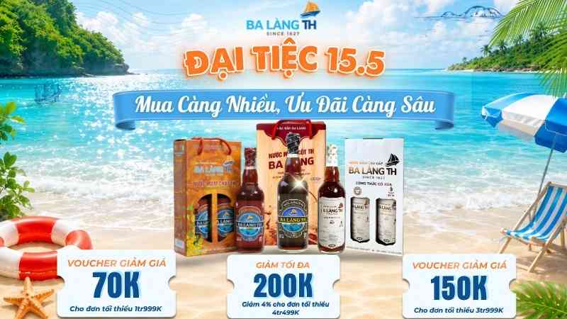 ĐẠI TIỆC (15.5) – MUA CÀNG NHIỀU, ƯU ĐÃI CÀNG SÂU
