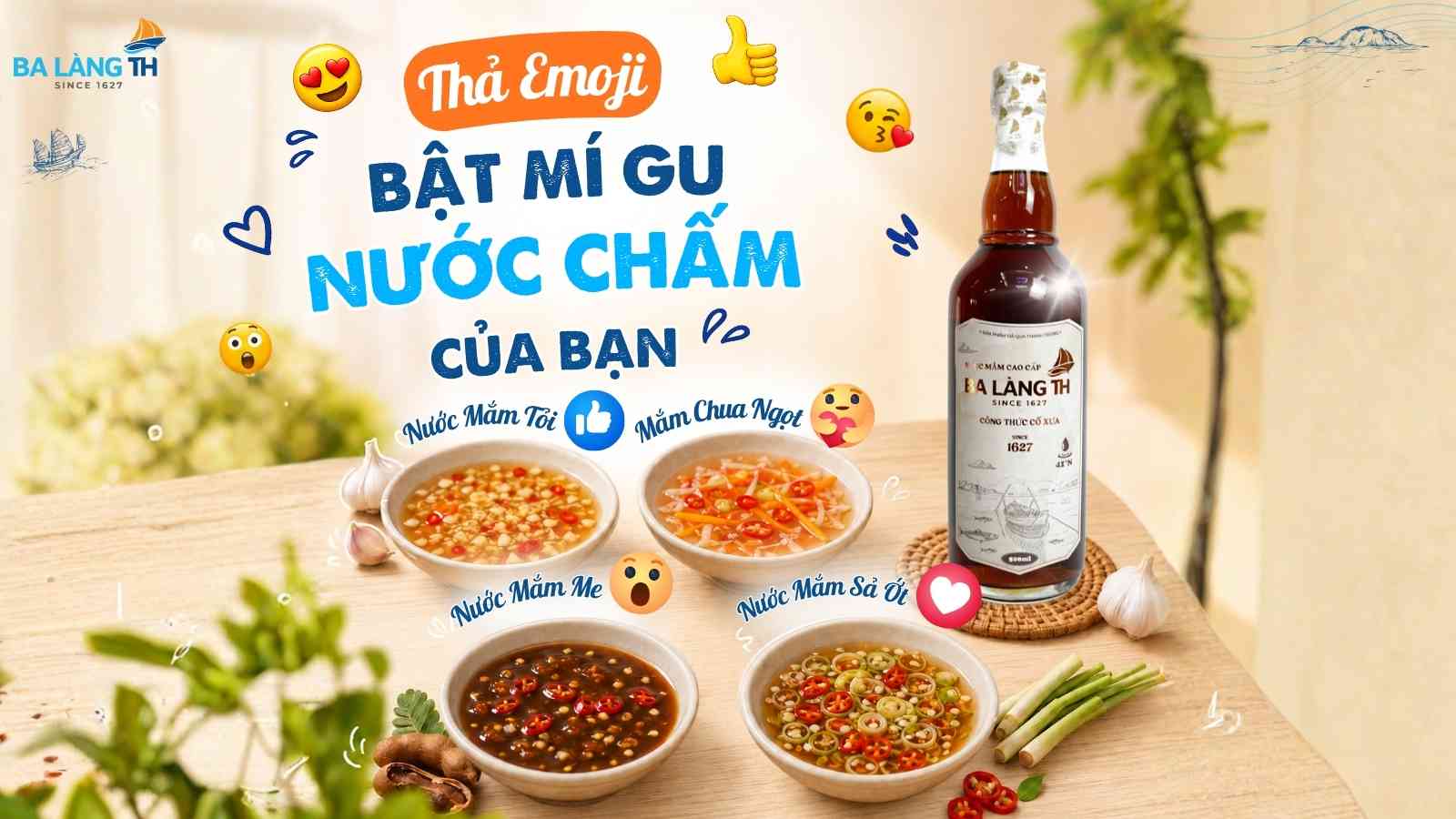 THẢ EMOJI – BẬT MÍ GU NƯỚC CHẤM CỦA BẠN