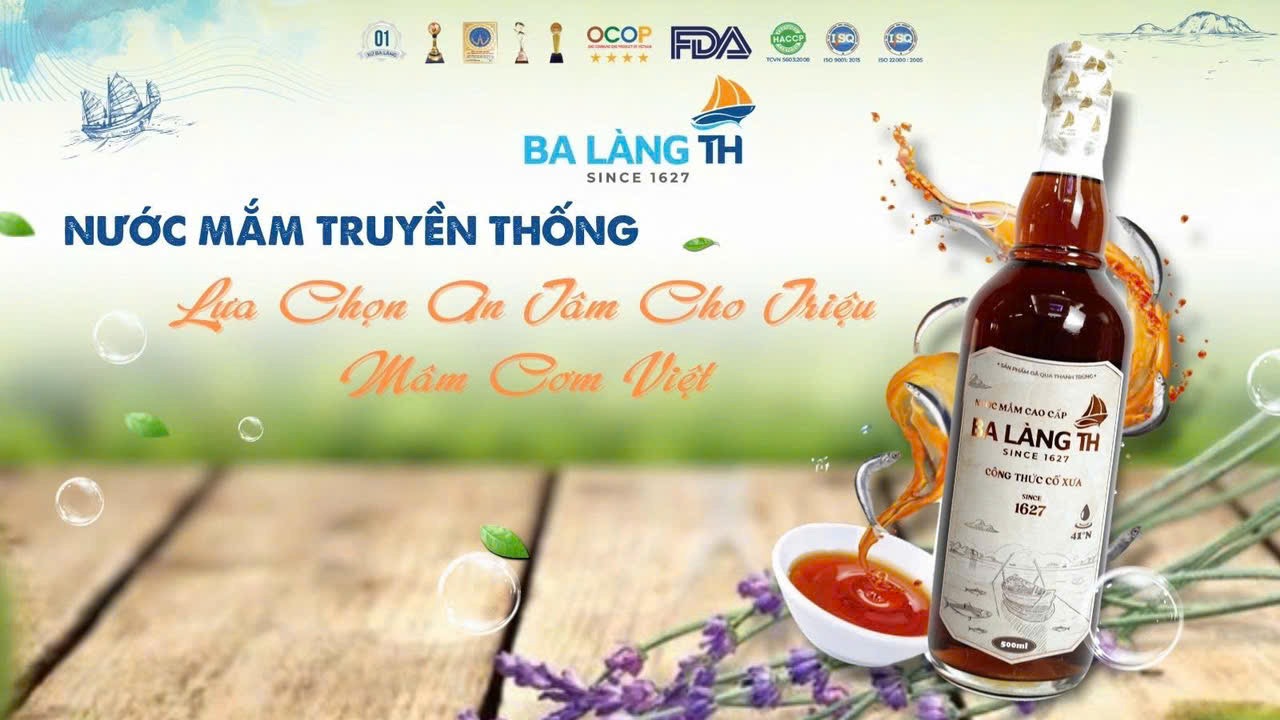 Nước Mắm Truyền Thống Ba Làng TH – Lựa Chọn An Tâm Cho Triệu Mâm Cơm Việt