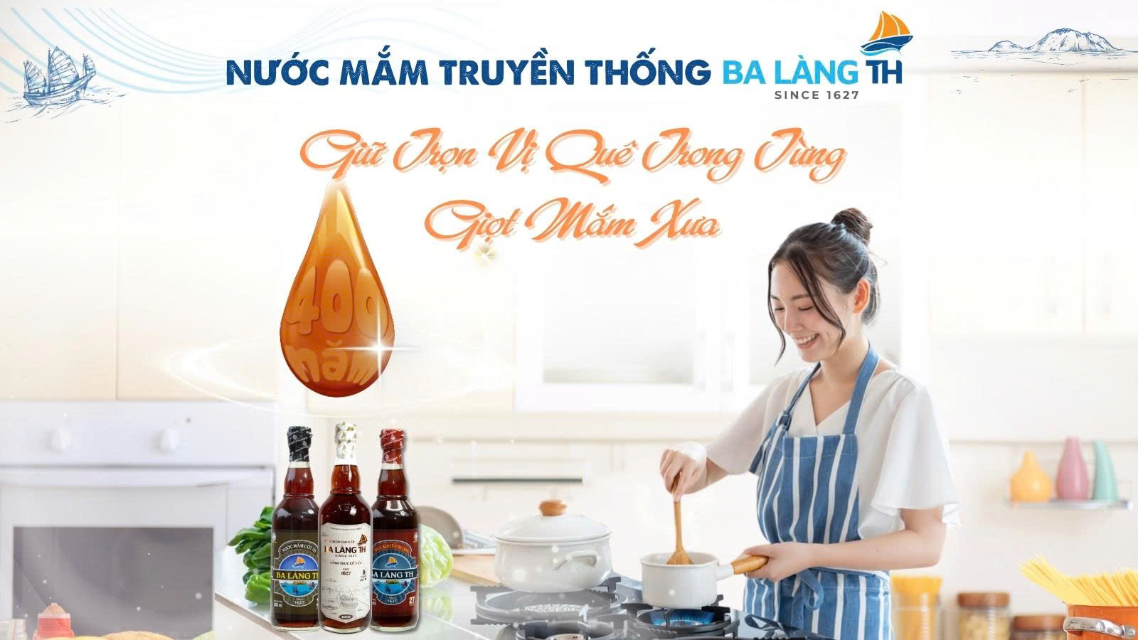 NƯỚC MẮM TRUYỀN THỐNG BA LÀNG TH - GIỮ TRỌN VỊ QUÊ TRONG TỪNG GIỌT MẮM XƯA