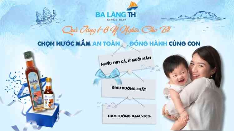 Quà Tặng 1/6 Ý Nghĩa Cho Bé - Chọn Nước Mắm An Toàn Đồng Hành Cùng Con