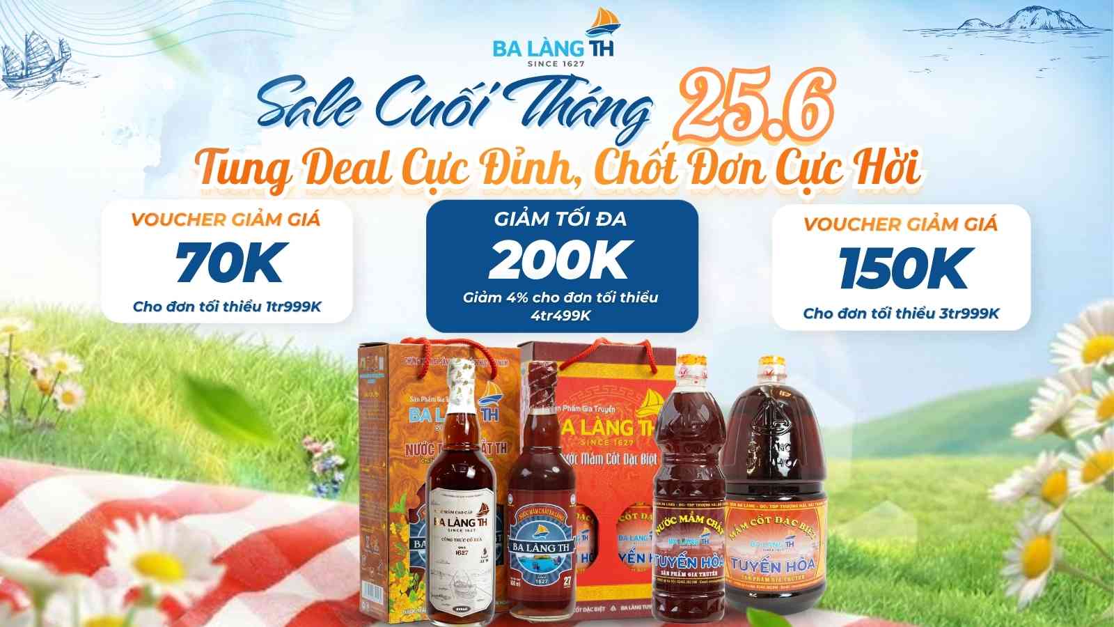 Sale Cuối Tháng (25.6) – Ba Làng TH Tung Deal Cực Đỉnh, Chốt Đơn Cực Hời