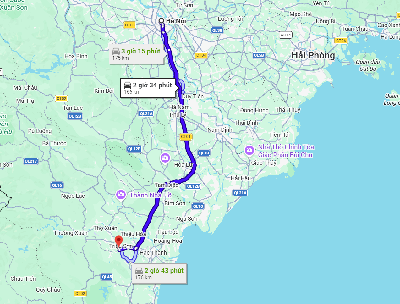Từ Hà Nội Đến Thanh Hóa Khoảng 150km