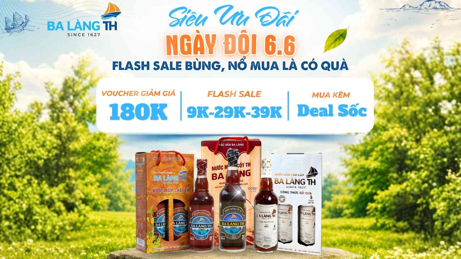 SIÊU ƯU ĐÃI NGÀY ĐÔI (6.6) – FLASH SALE BÙNG NỔ, MUA LÀ CÓ QUÀ