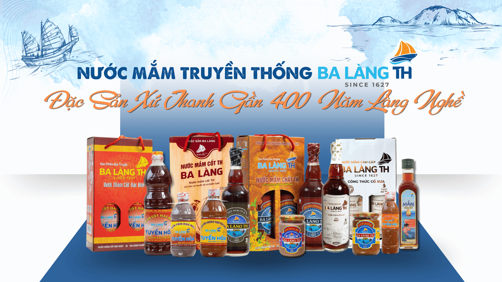 Nước Mắm Truyền Thống Ba Làng TH - Đặc Sản Xứ Thanh Gần 400 Năm Làng Nghề