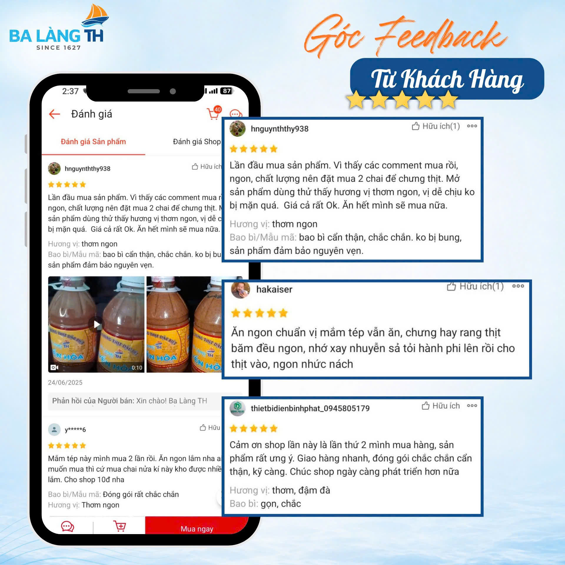 GÓC FEEDBACK TỪ KHÁCH HÀNG