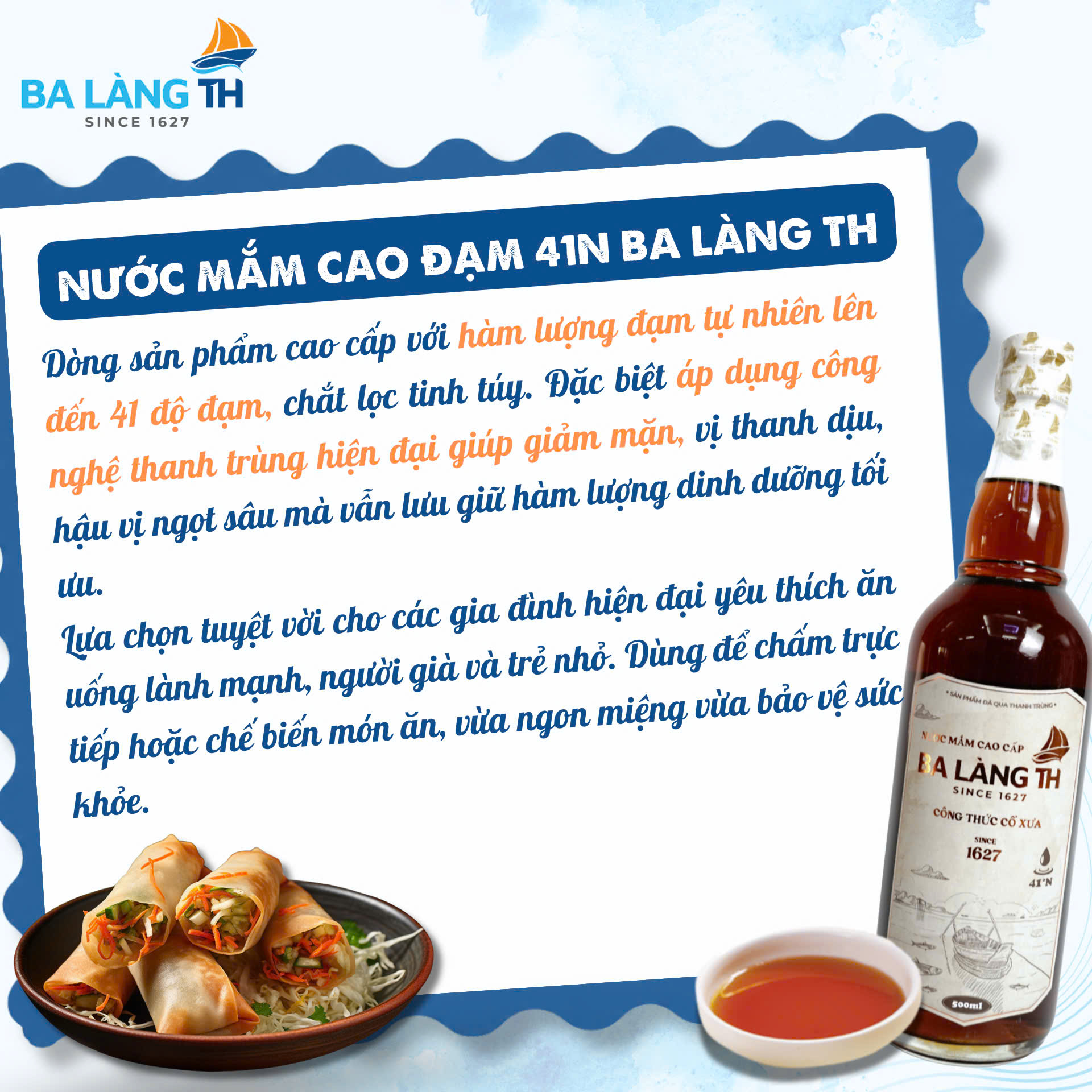 Nước Mắm Cao Đạm 41N Ba Làng TH