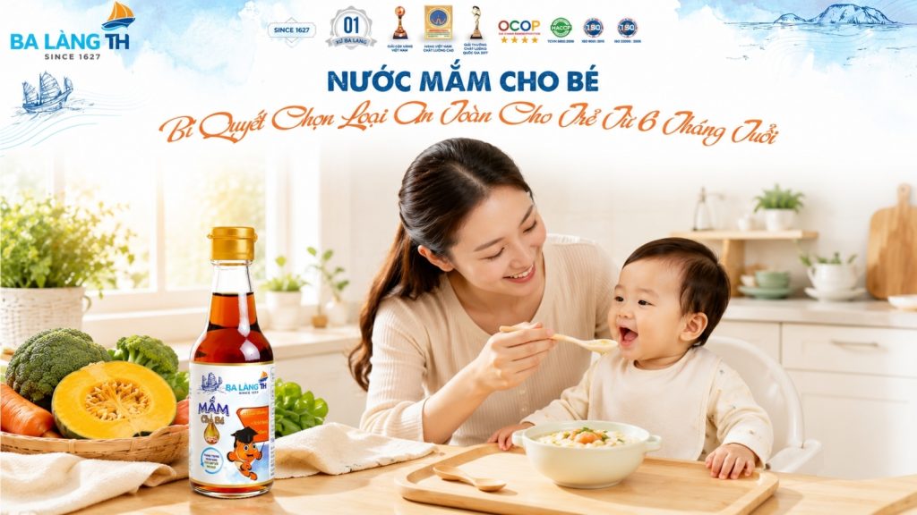 NƯỚC MẮM CHO BÉ - BÍ QUYẾT CHỌN LOẠI AN TOÀN CHO TRẺ TỪ 6 THÁNG TUỔI