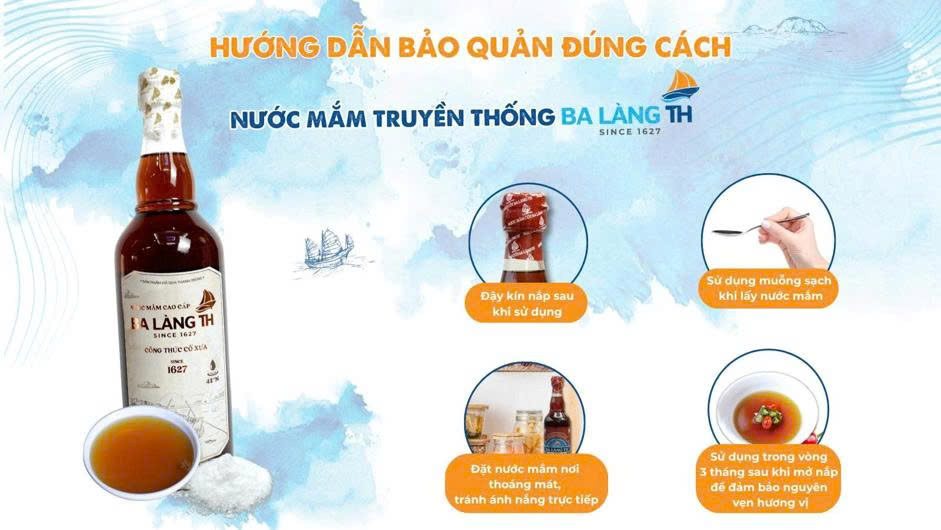 Cách Bảo Quản Nước Mắm Ba Làng 40 Độ Đạm