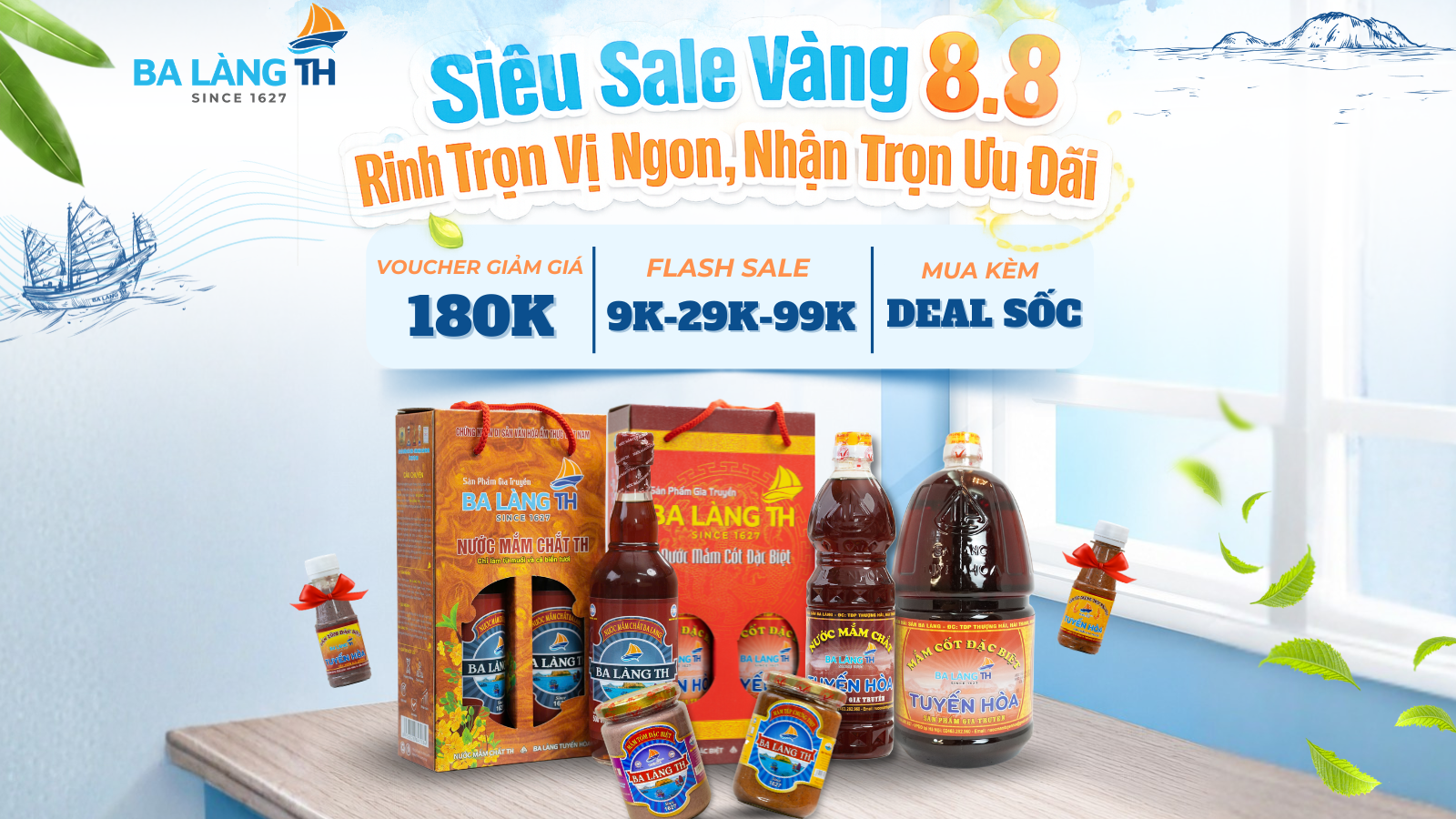 (8.8) Siêu Sale Vàng – Rinh Trọn Vị Ngon, Nhận Trọn Ưu Đãi