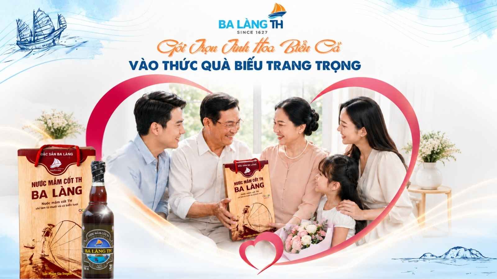 Ba Làng TH - Gói Trọn Tinh Hoa Biển Cả Vào Thức Quà Biếu Trang Trọng