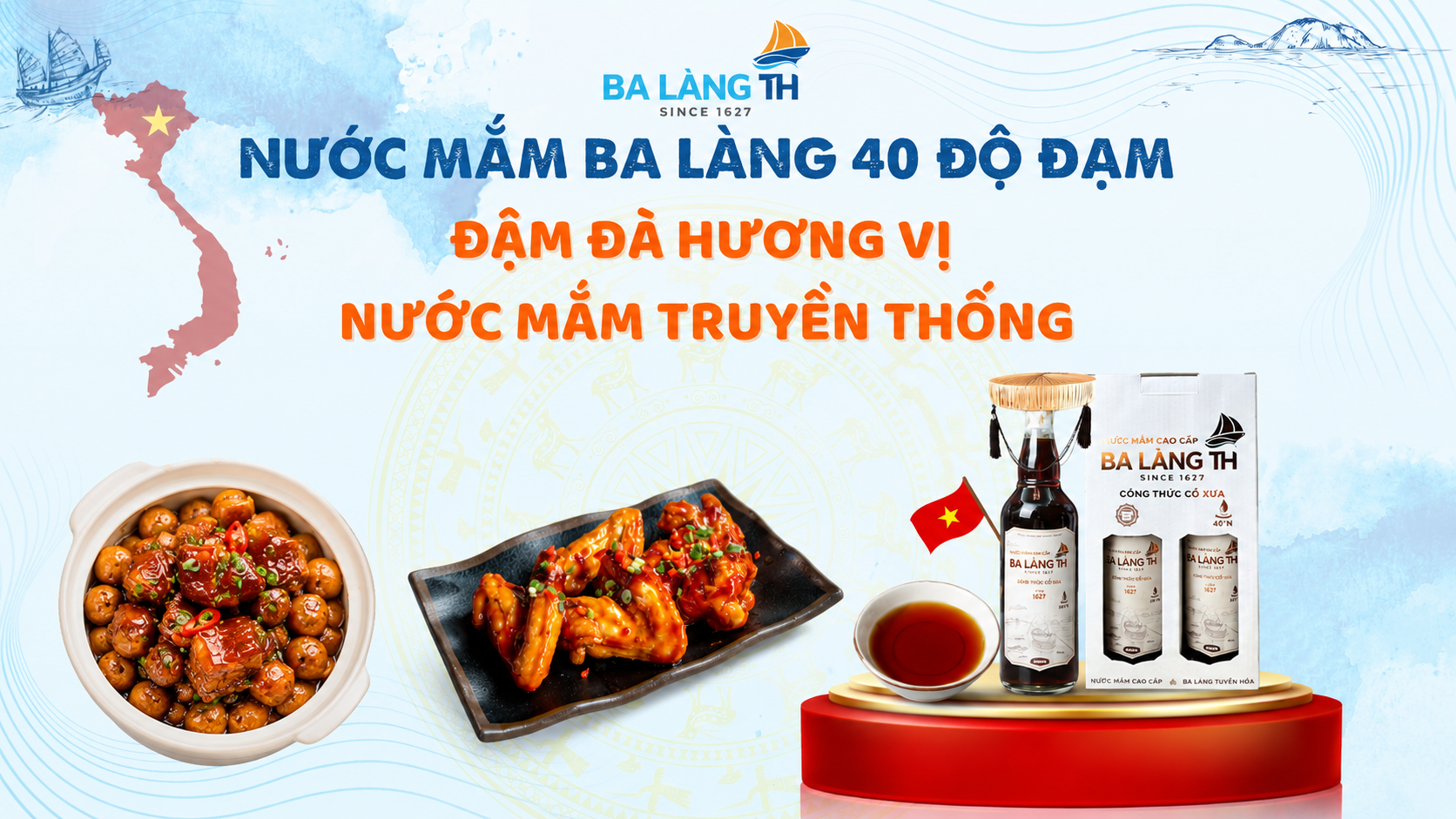 Nước Mắm Ba Làng 40 Độ Đạm – Đậm Đà Hương Vị Nước Mắm Truyền Thống
